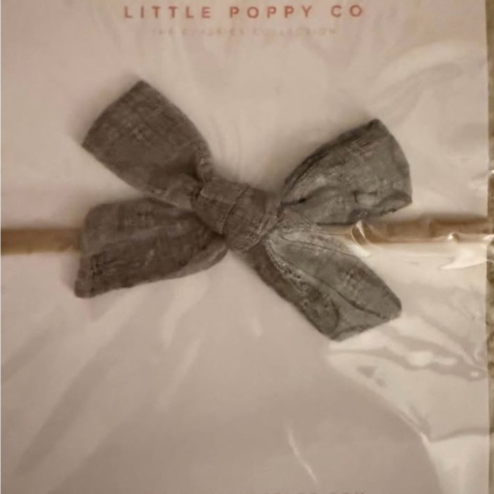Gray Bow Headband